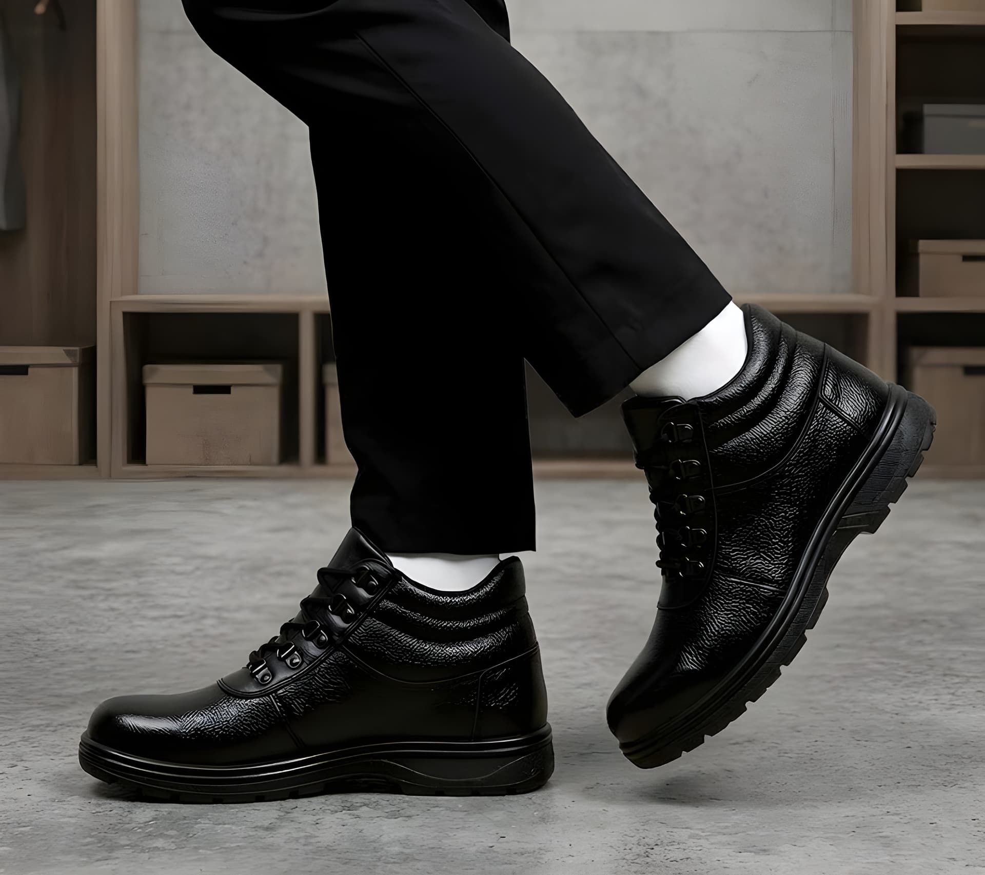 Anti-Skid Durable Industrial Work Shoes For Men