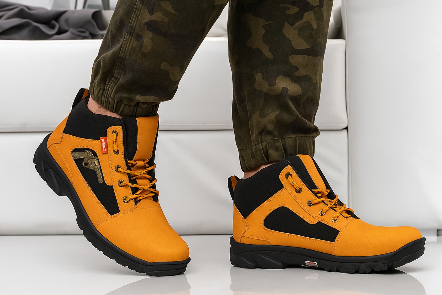 Latest Stylish Men’s Black Gun Boots