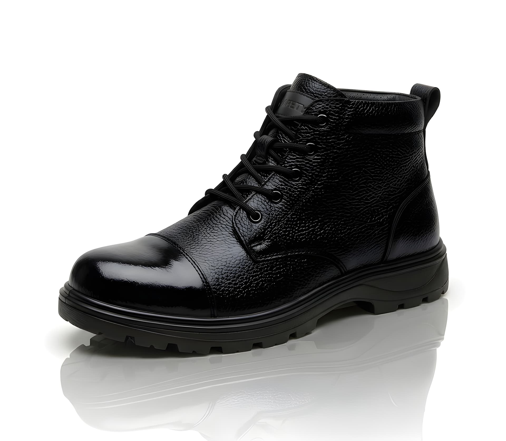 WUGO Men’s Stylish Black High-Top Casual Boots alternate view