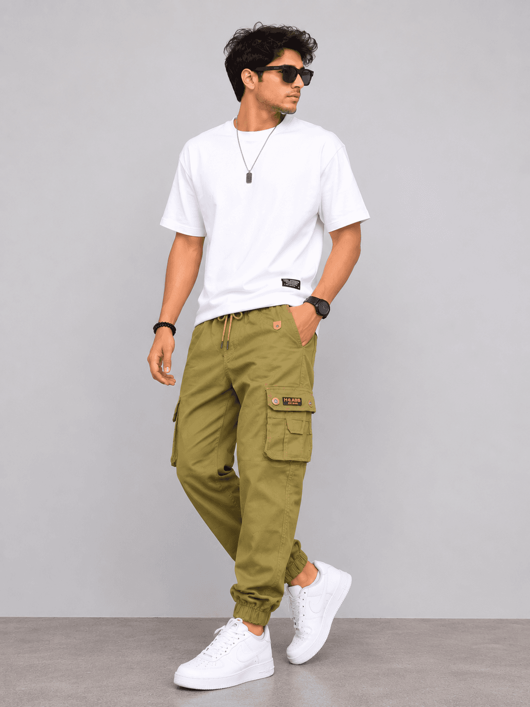 Men's Olive Green Cargo Pants