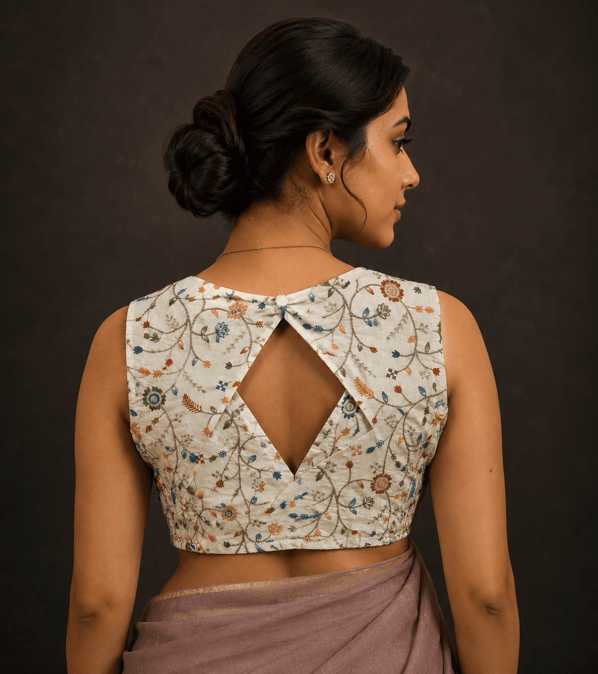Elegant Floral Embroidered Designer Blouse