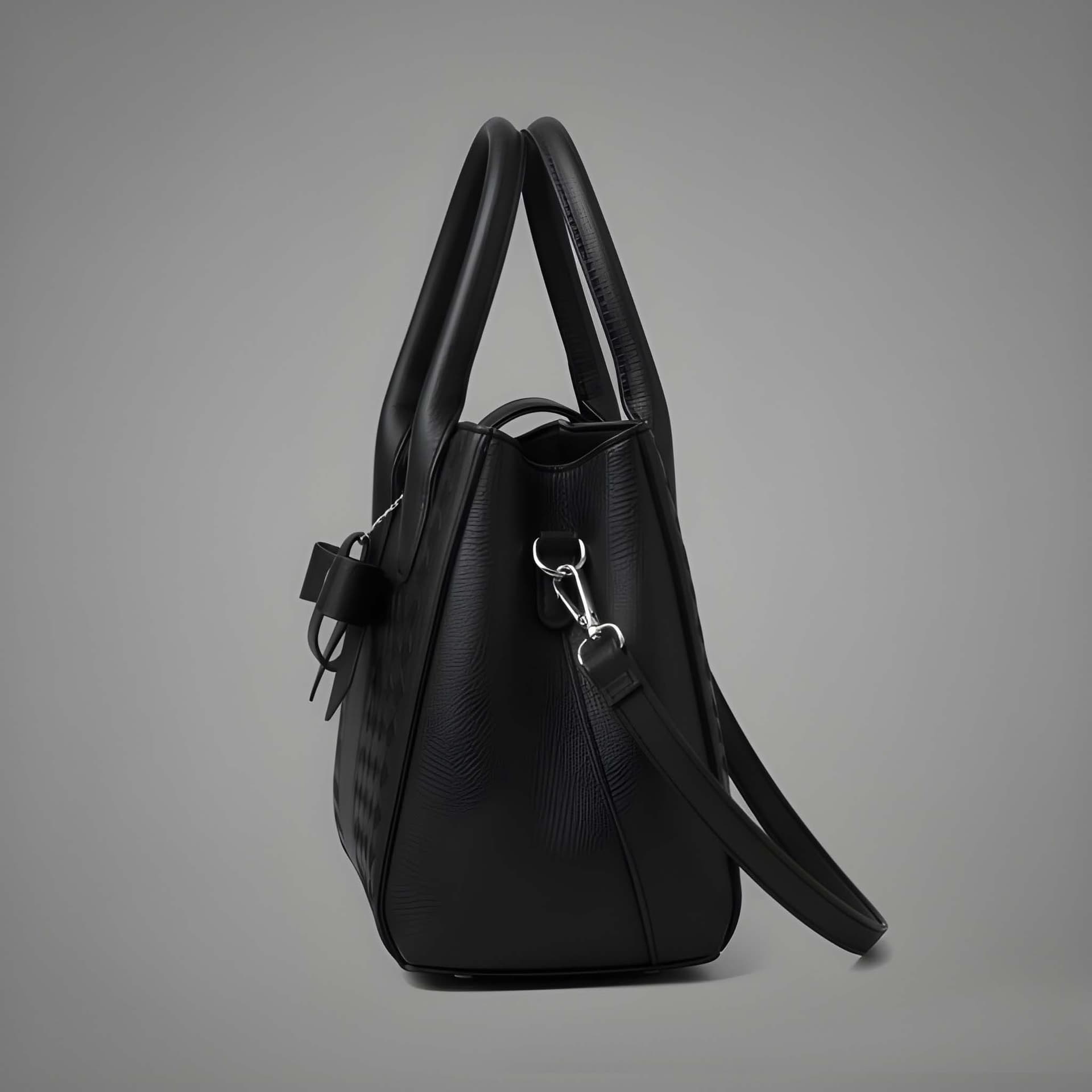 WUGO Women’s Elegant Black Bow Detail Handbag alternate view