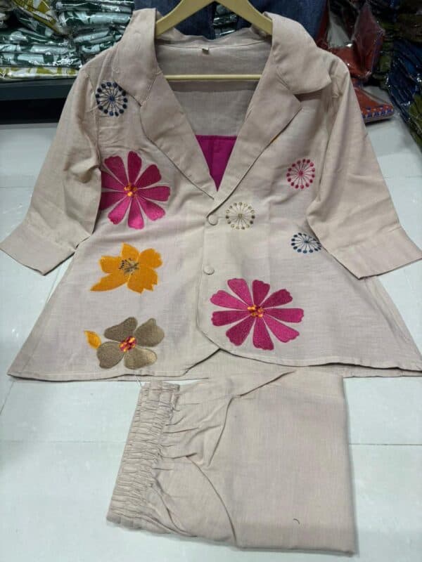 Modern Folk Embroidered Co-ord set