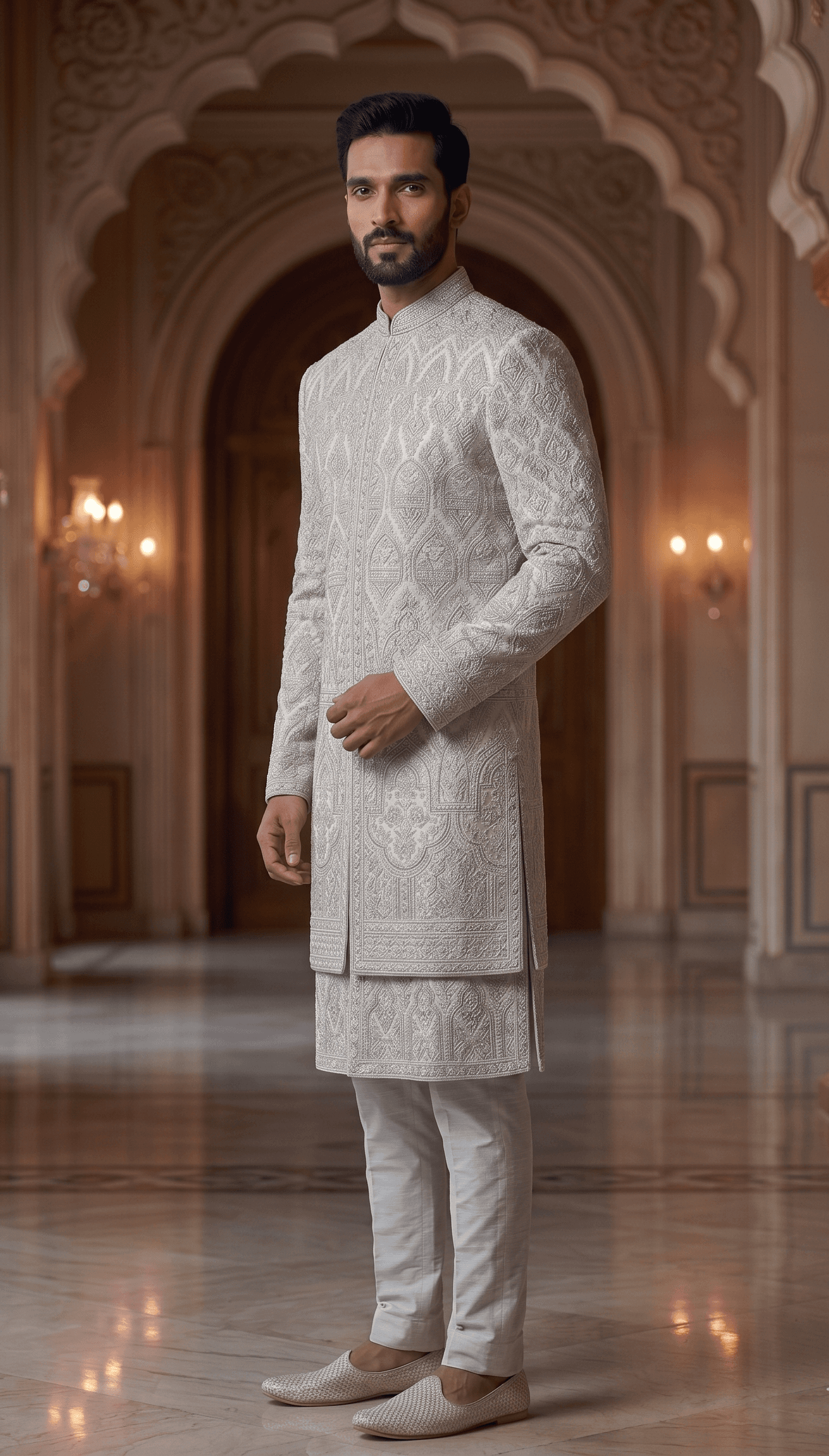 Men's Premium Designer Sherwani for Wedding
