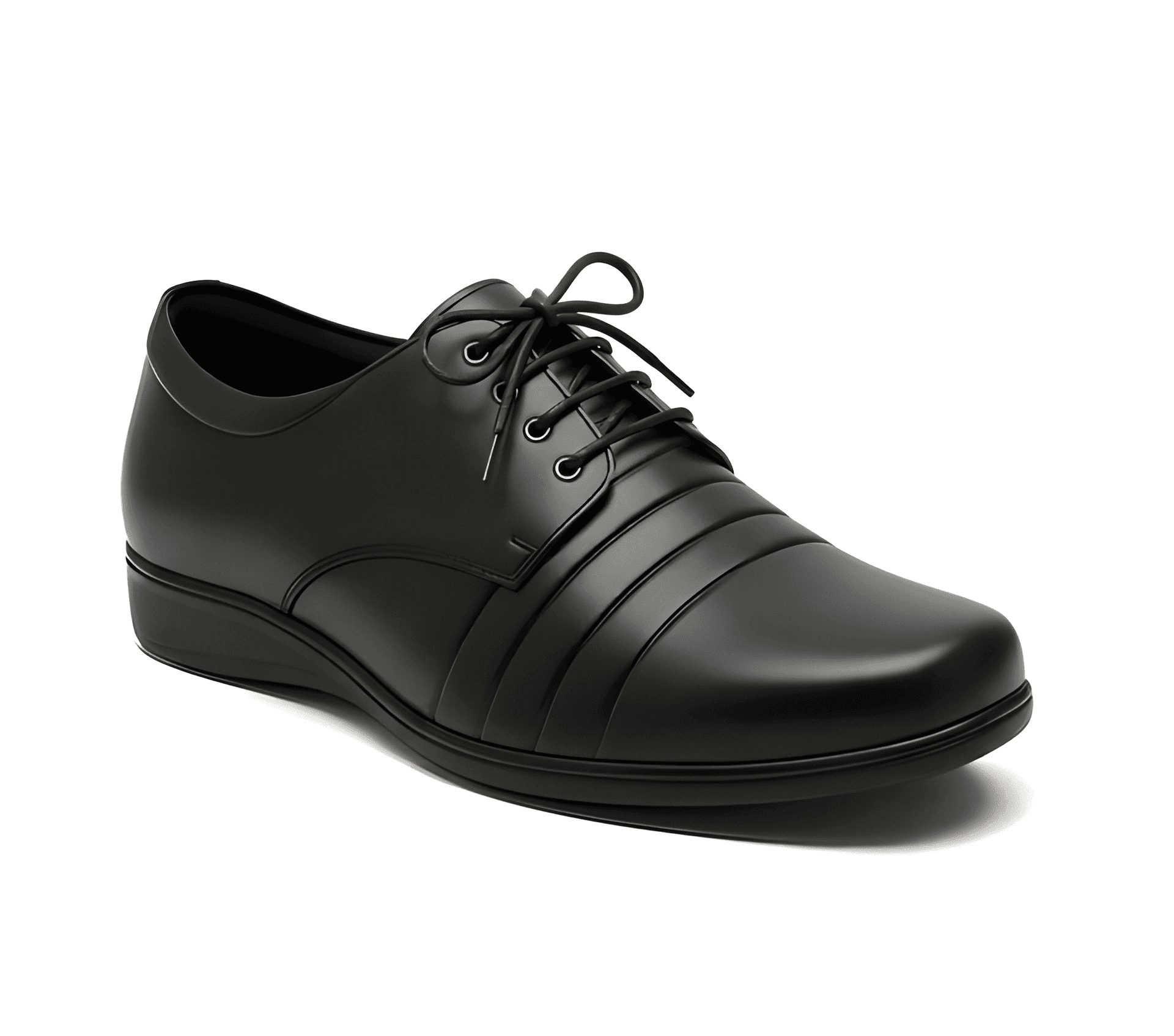 Men's Black Textured Formal Lace-Up Shoes alternate view