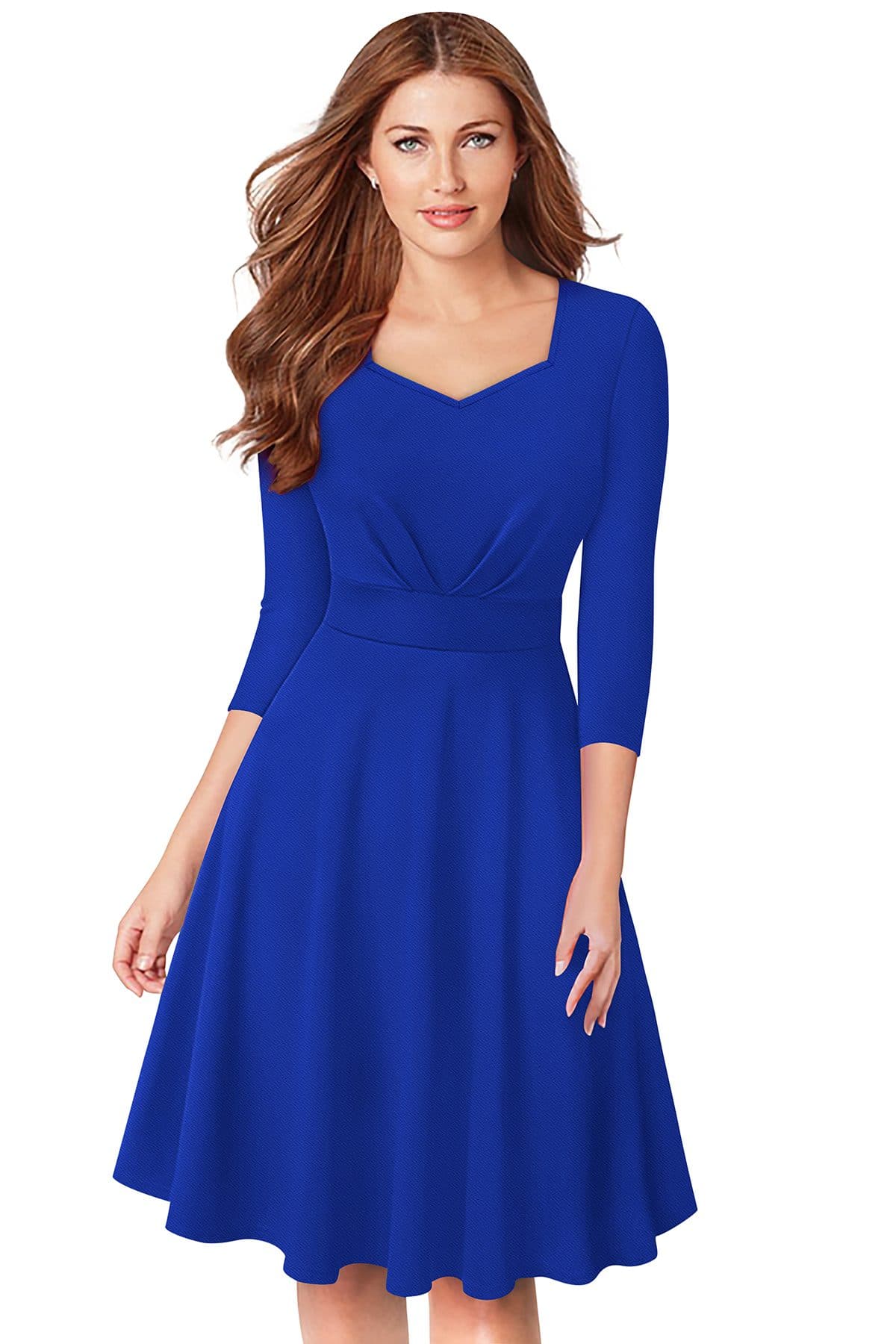 Pleated Design Western Dress