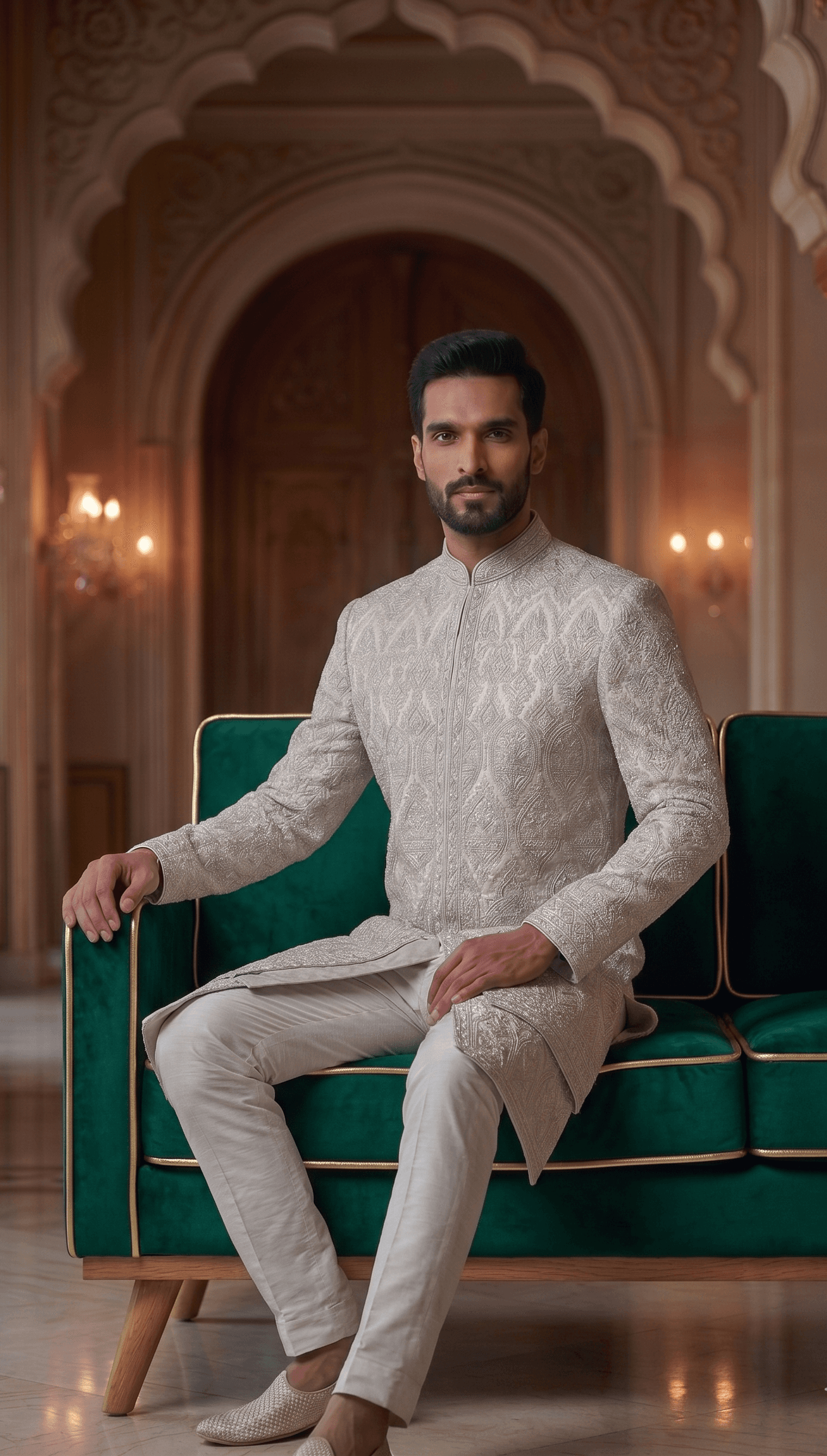 Men's Premium Designer Sherwani for Wedding