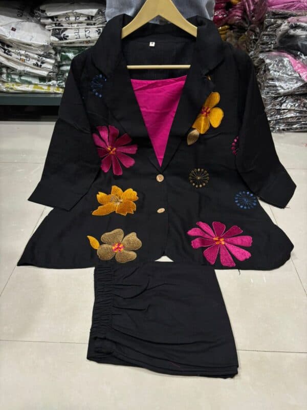 Embroidered Cotton Flex Suit alternate view