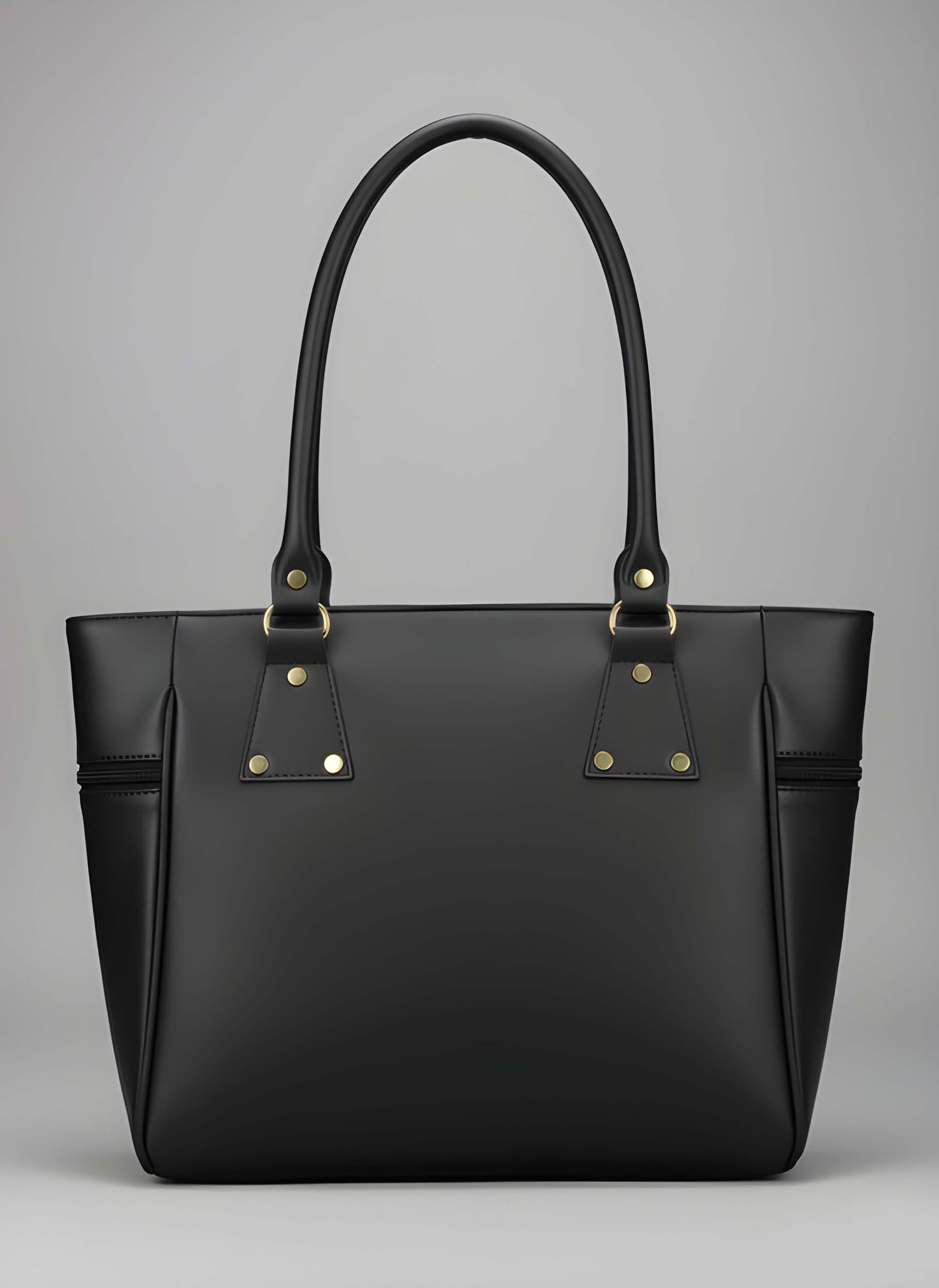 WUGO Women’s Elegant Black Quilted Tote Handbag