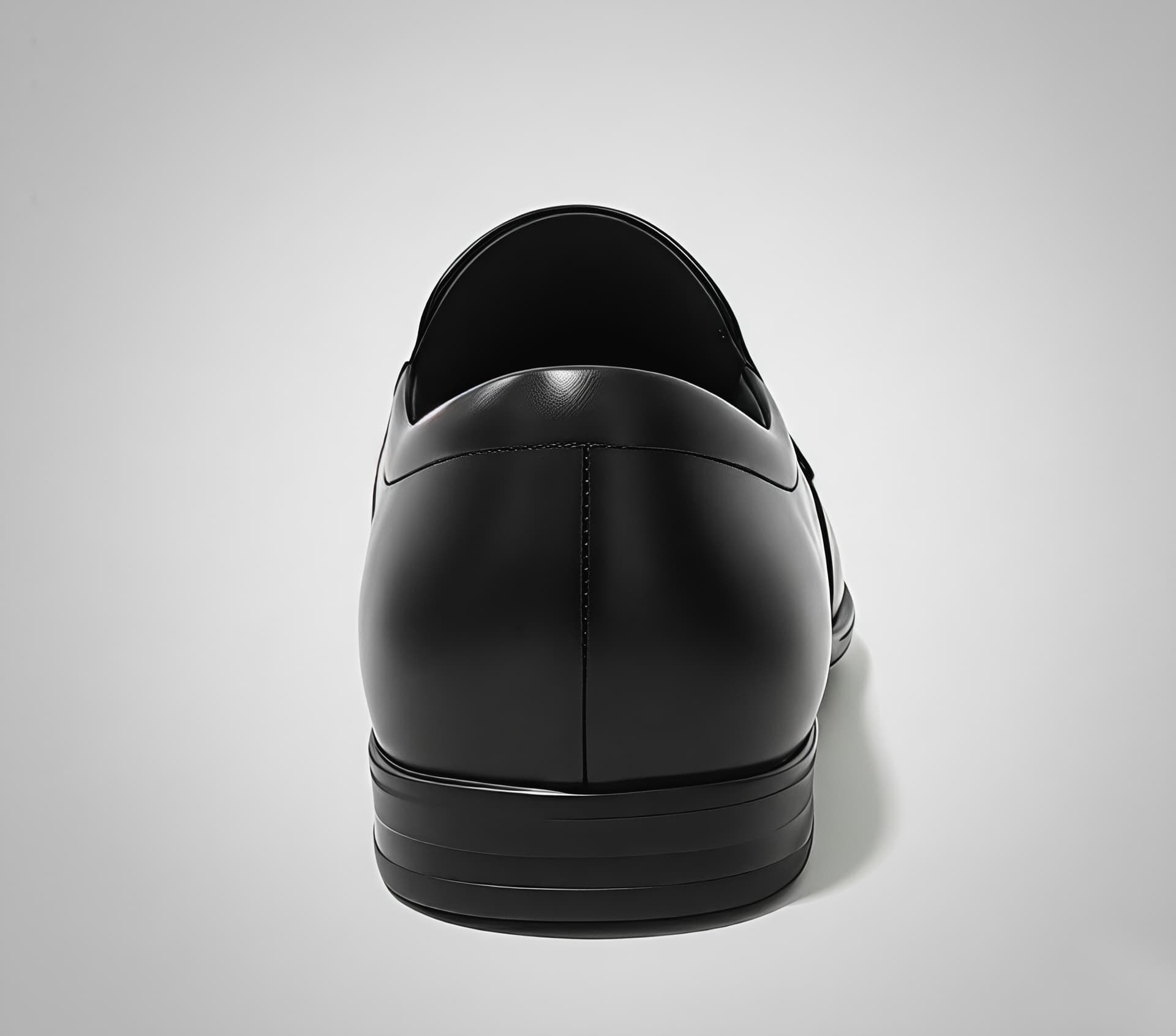 WUGO Men’s Stylish Black Slip-On Formal Shoes alternate view