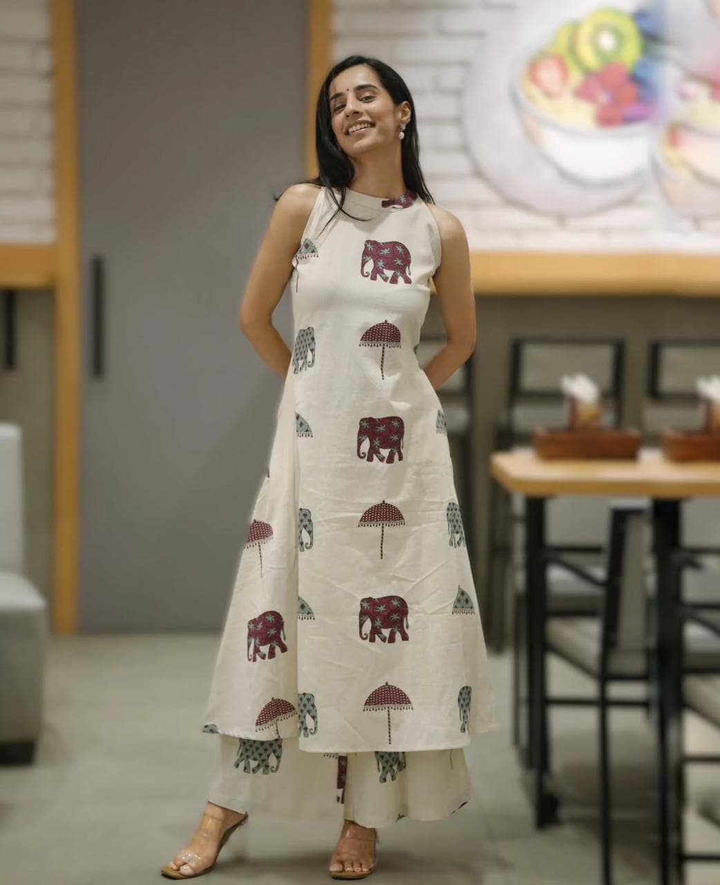 cotton kurti Palazza set