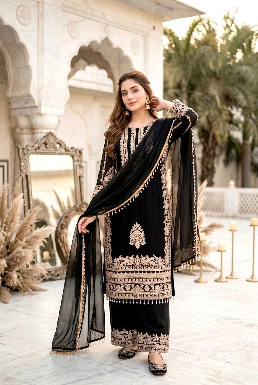Heavy Faux Georgette Salwar Suit Set