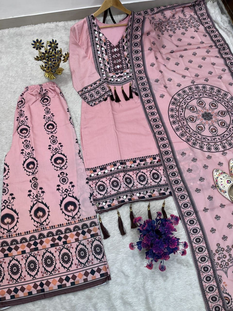 Premium Maslin Silk Suit Set