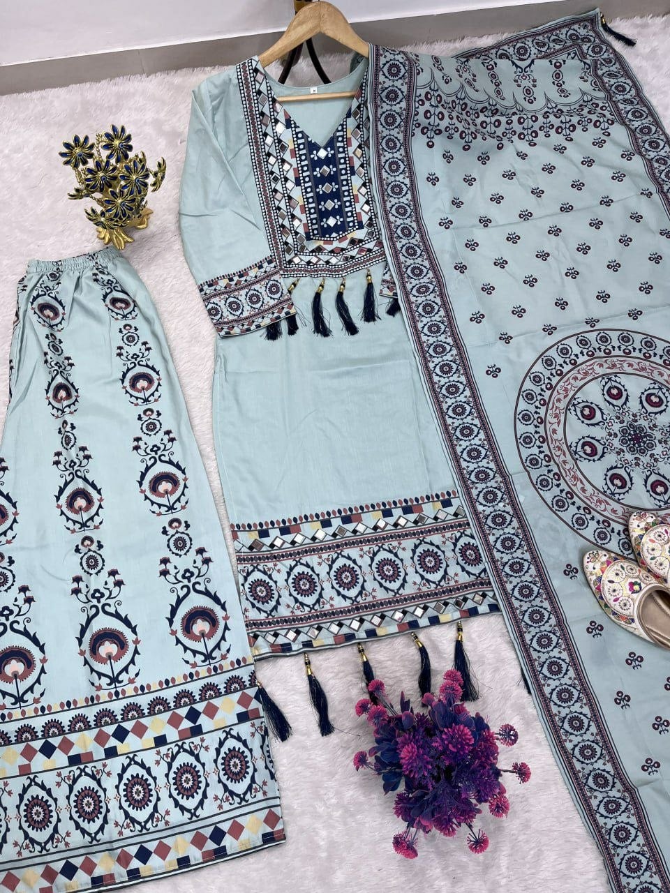Premium Maslin Silk Suit Set