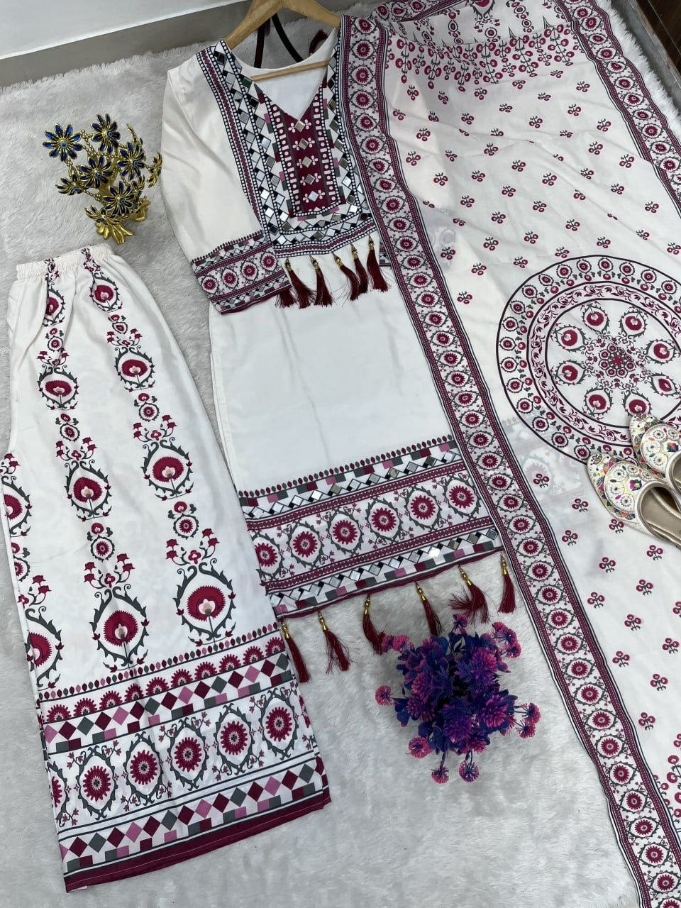 Premium Maslin Silk Suit Set