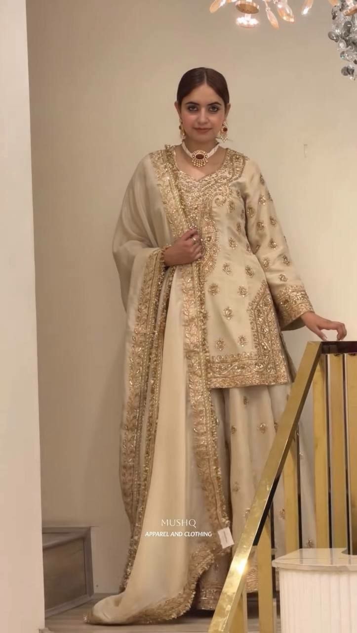 Heavy Pure Chinon Silk Suit Set