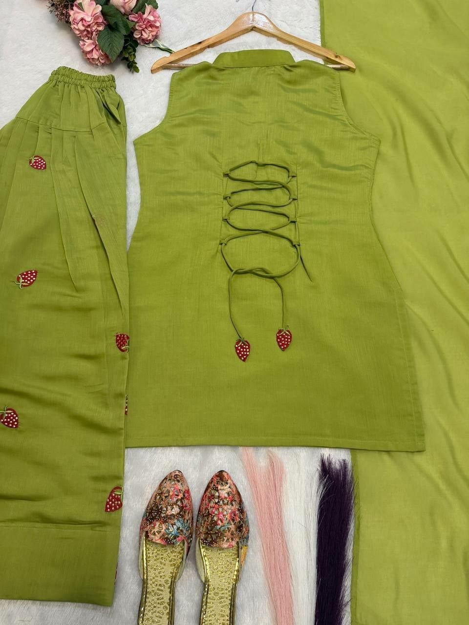 Premium Mal Chanderi Cotton Suit Set
