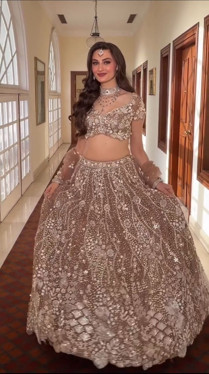Premium butterfly soft net Lahenga choli