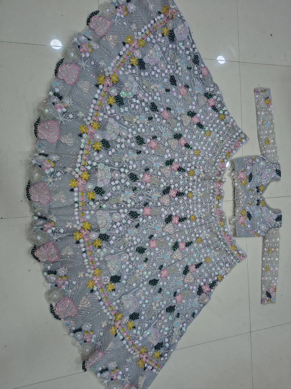 Premium Butterfly Soft Net Lahenga Choli Set