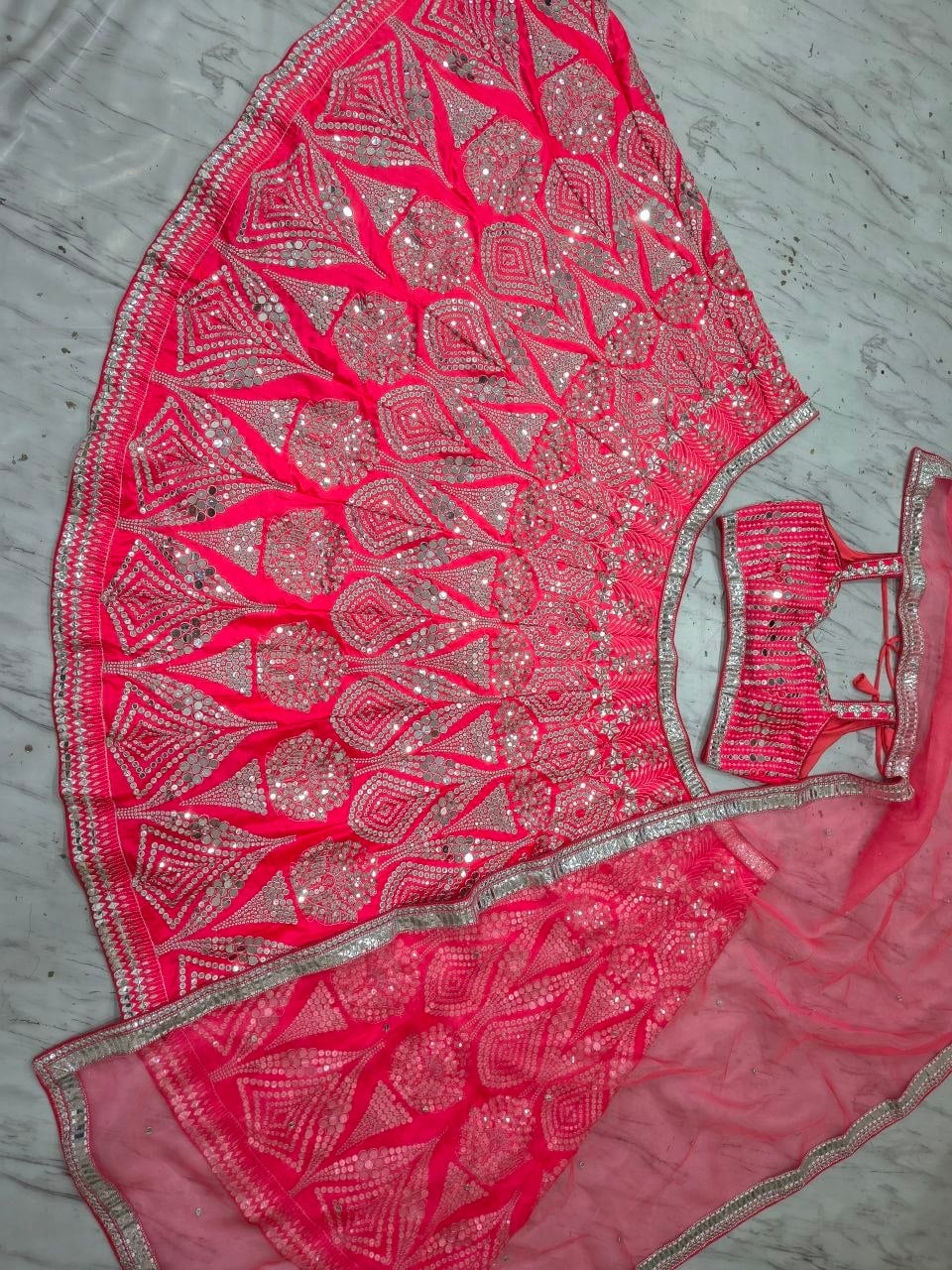 Premium Malai Satin lehenga choli set