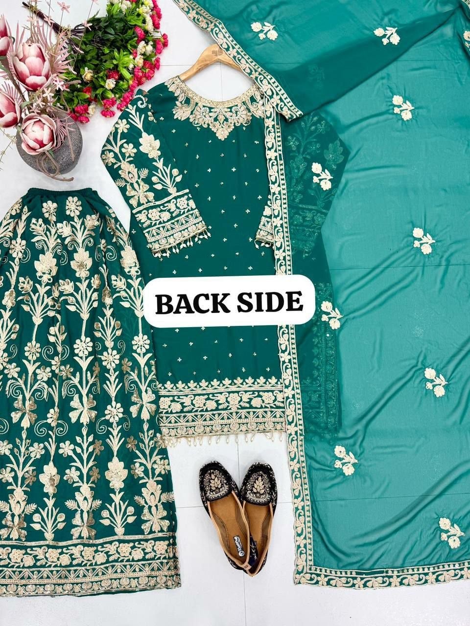 Heavy Faux Georgette Salwar Suit Set (SIDV2236)