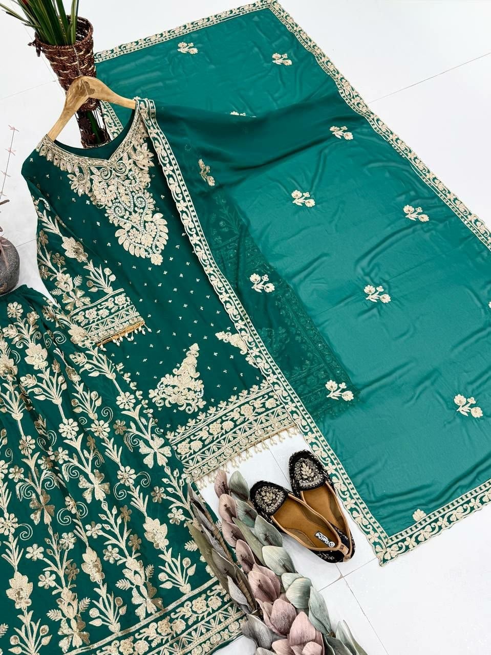 Heavy Faux Georgette Salwar Suit Set (SIDV2236)