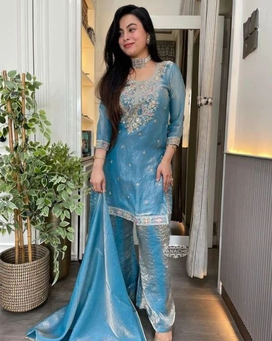 Heavy Soft Fandy Silk Salwar Suit Set