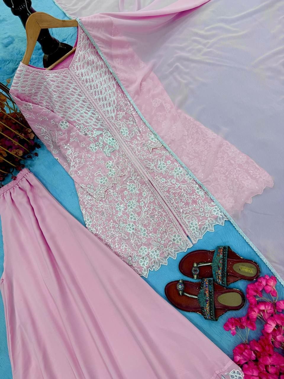 Heavy Faux Georgette salwar suit set (SIDV2264)