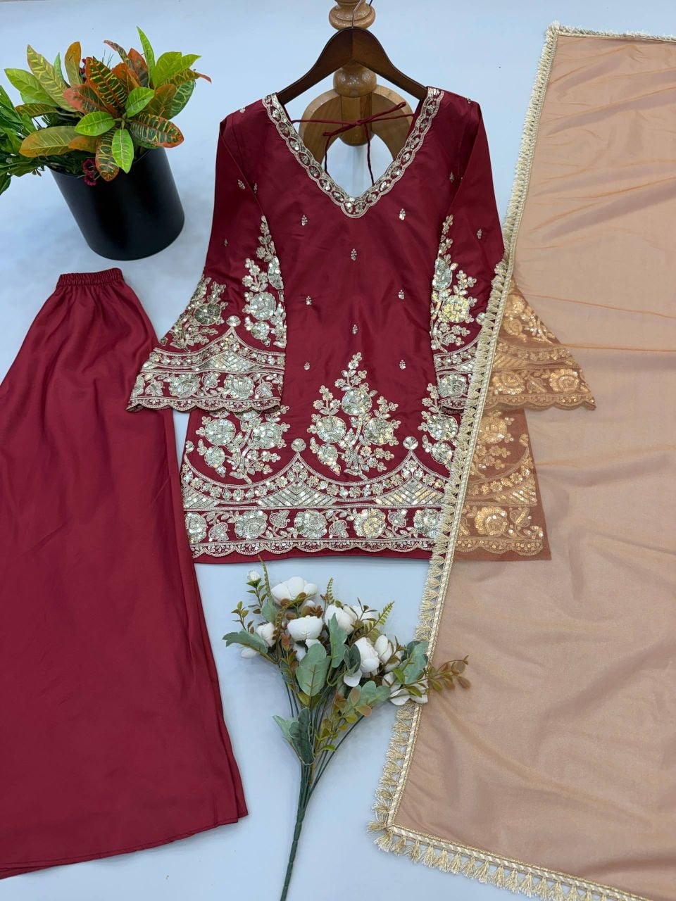 Premium French Crepe Suit Set