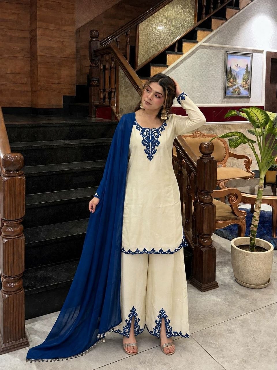 Pure German Chinon Salwar suit Set