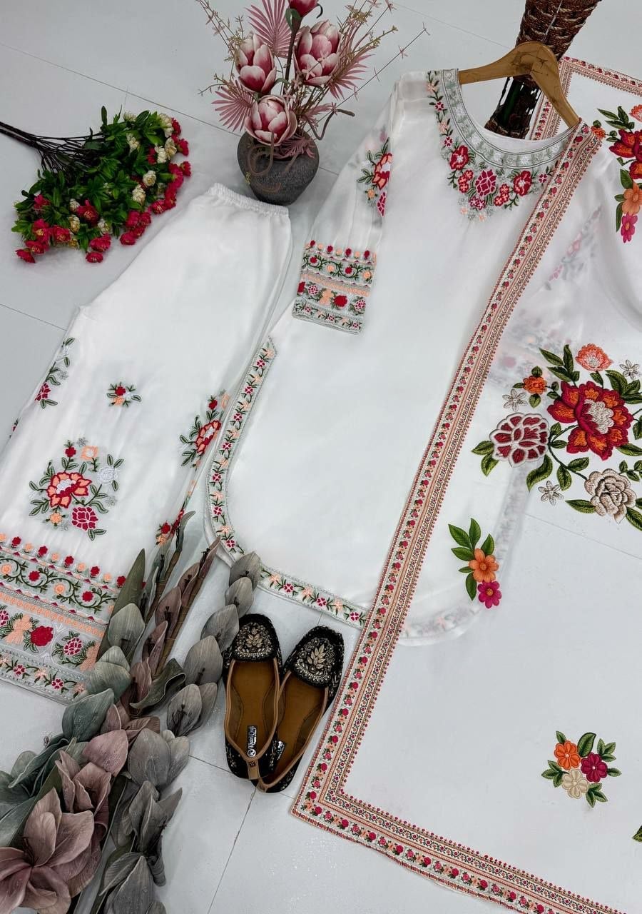 Heavy Faux Georgette SALWAR Suit Set (SIDV2304)