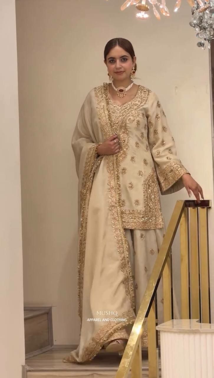 Heavy Pure Chinon Silk Suit Set - view 4