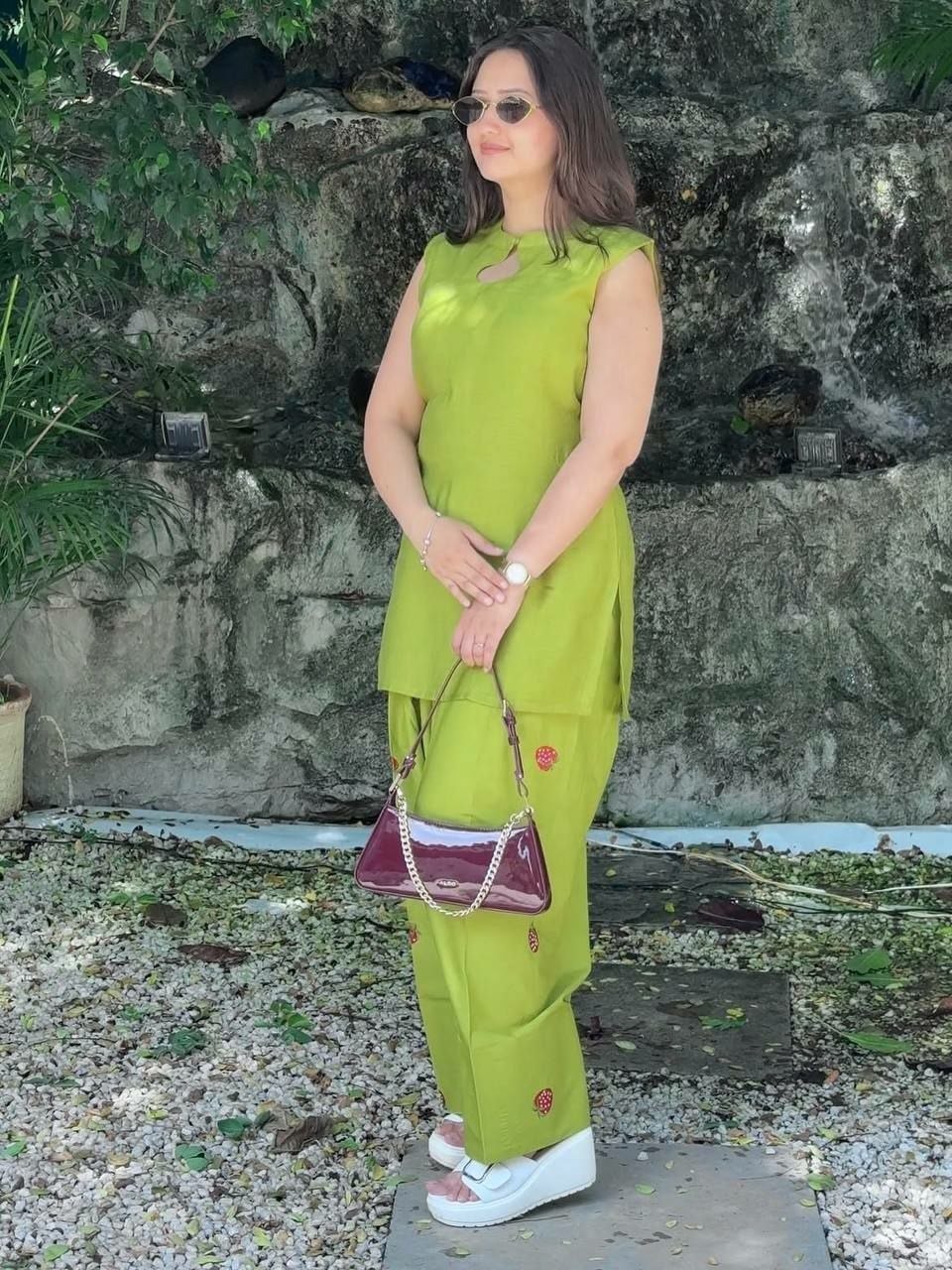 Premium Mal Chanderi Cotton Suit Set - view 2