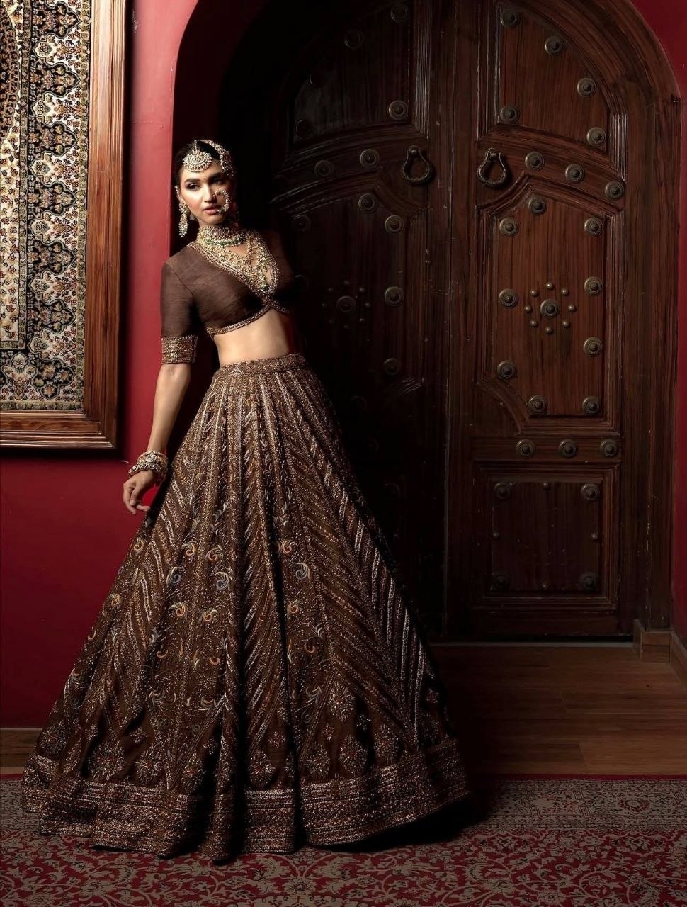 Premium Thai Silk lahenga Choli Set - view 1