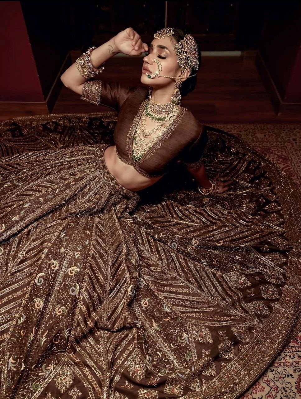 Premium Thai Silk lahenga Choli Set - view 7