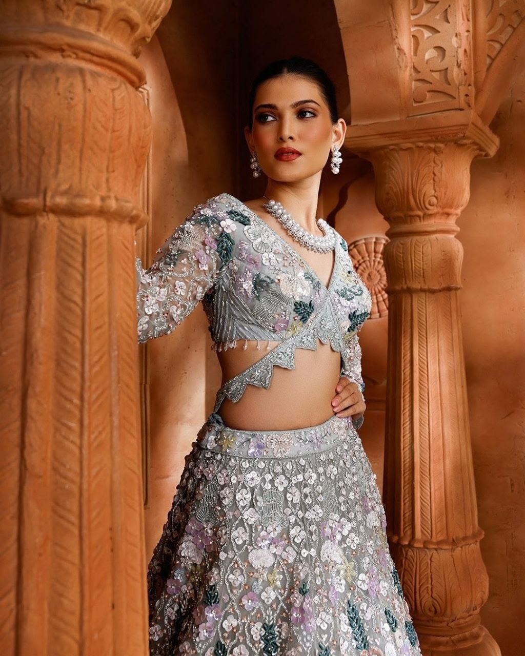 Premium Butterfly Soft Net Lahenga Choli Set - view 2