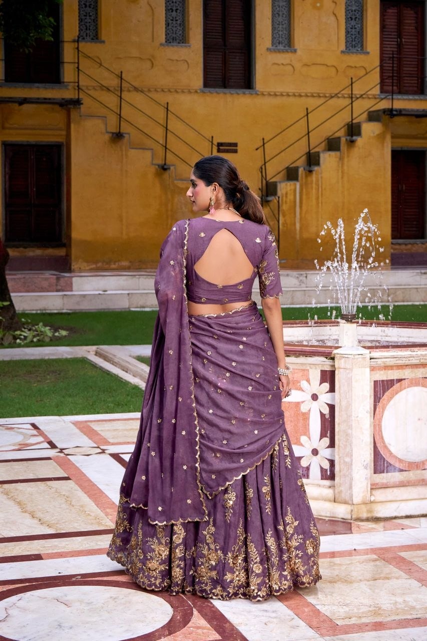 Chocolate Crush lehenga choli set - view 2