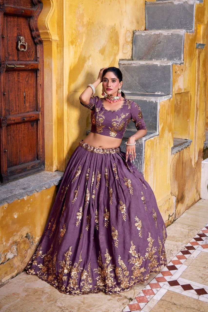 Chocolate Crush lehenga choli set - view 3