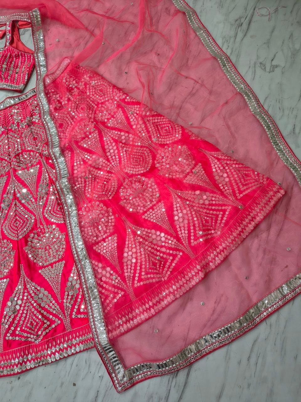 Premium Malai Satin lehenga choli set - view 6