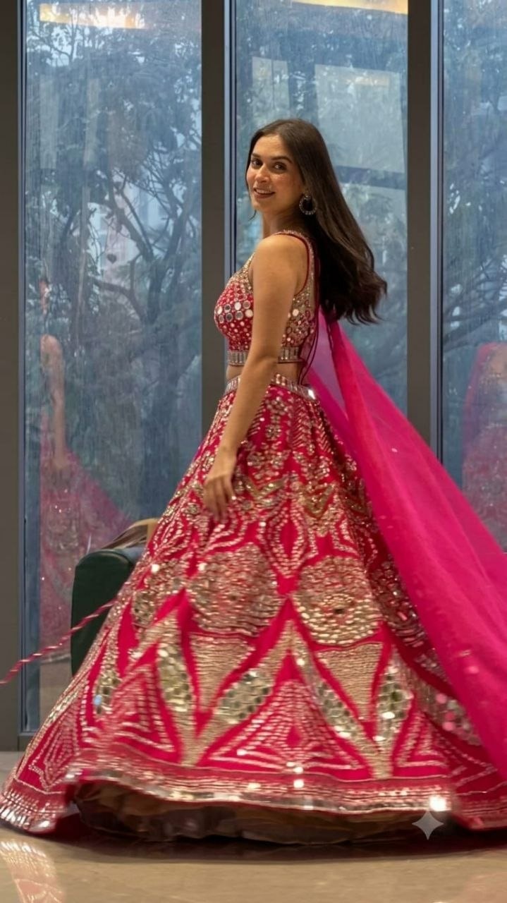 Premium Malai Satin lehenga choli set - view 1