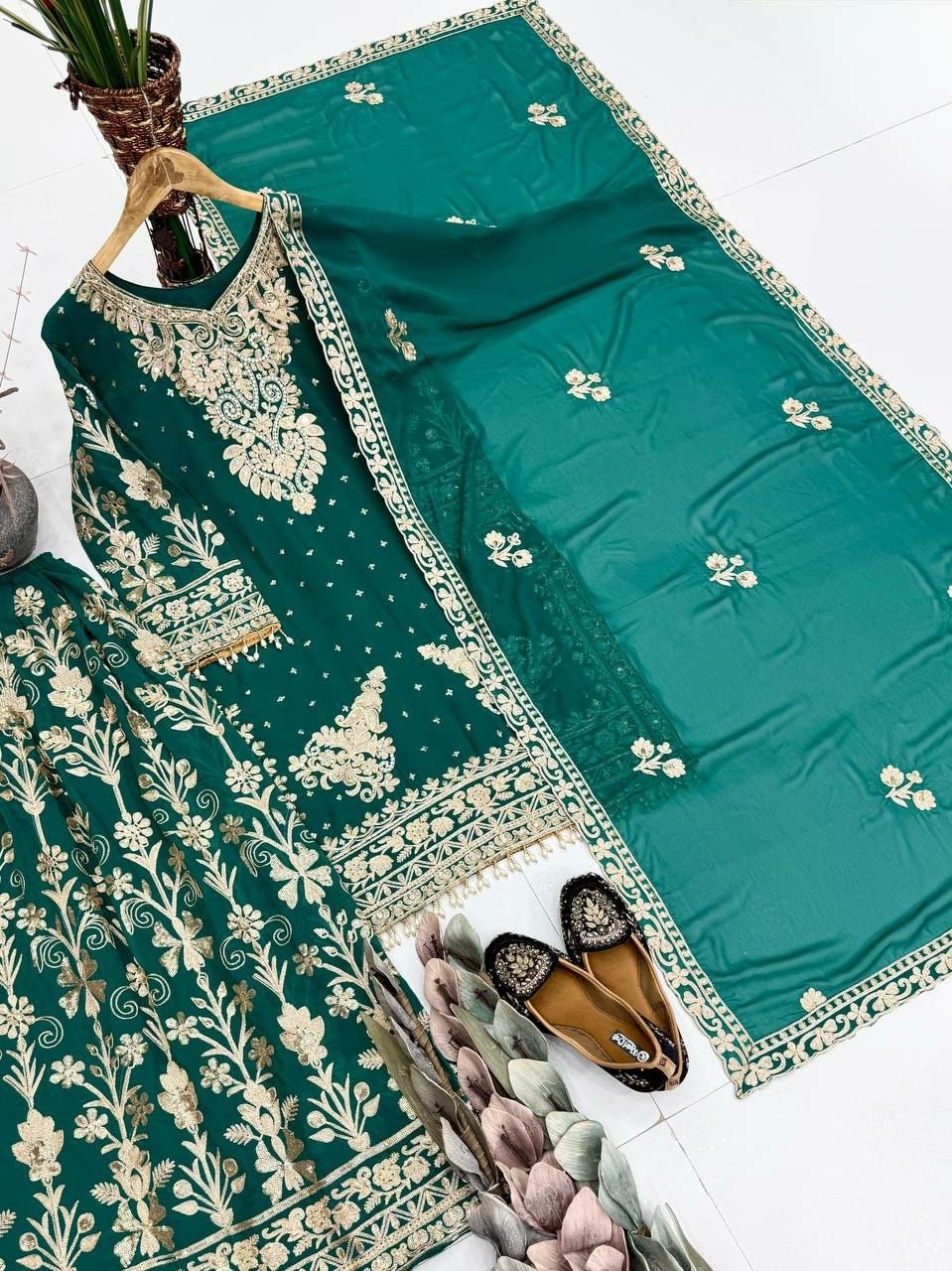 Heavy Faux Georgette Salwar Suit Set (SIDV2236) - view 2