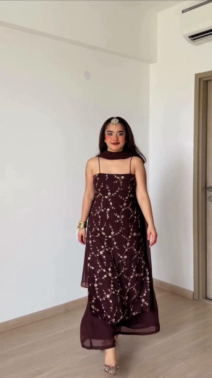 Premium Faux Georgette Salwar Suit Set - view 5