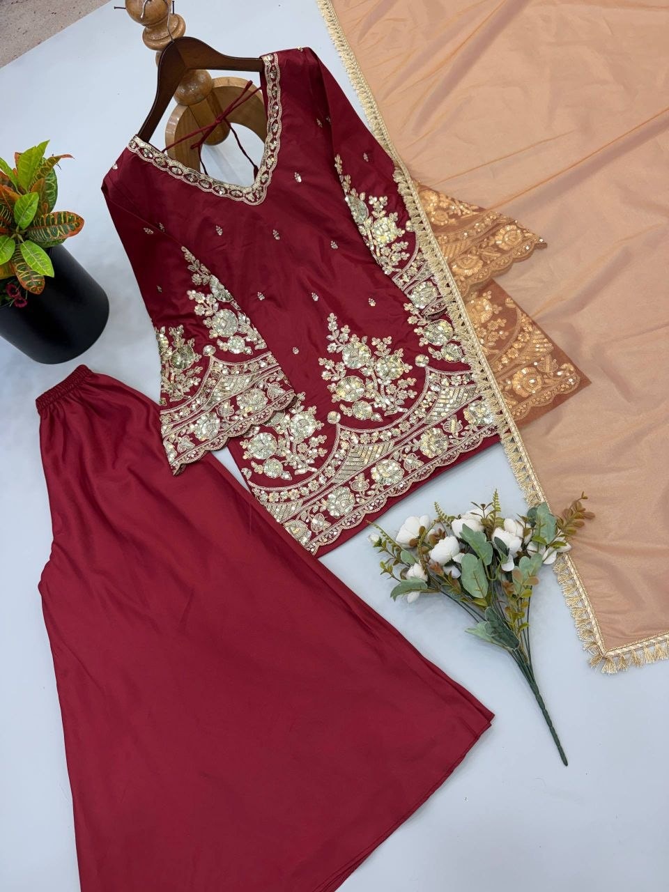 Premium French Crepe Suit Set - view 5