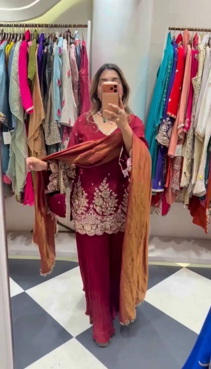 Premium French Crepe Suit Set - view 1