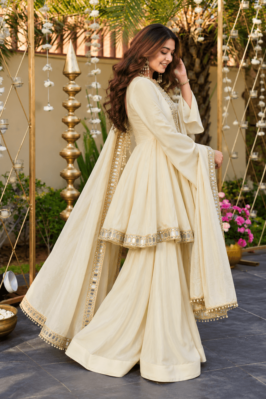 Pure Chinon Silk Salwar Suit Set (SIDV2418)