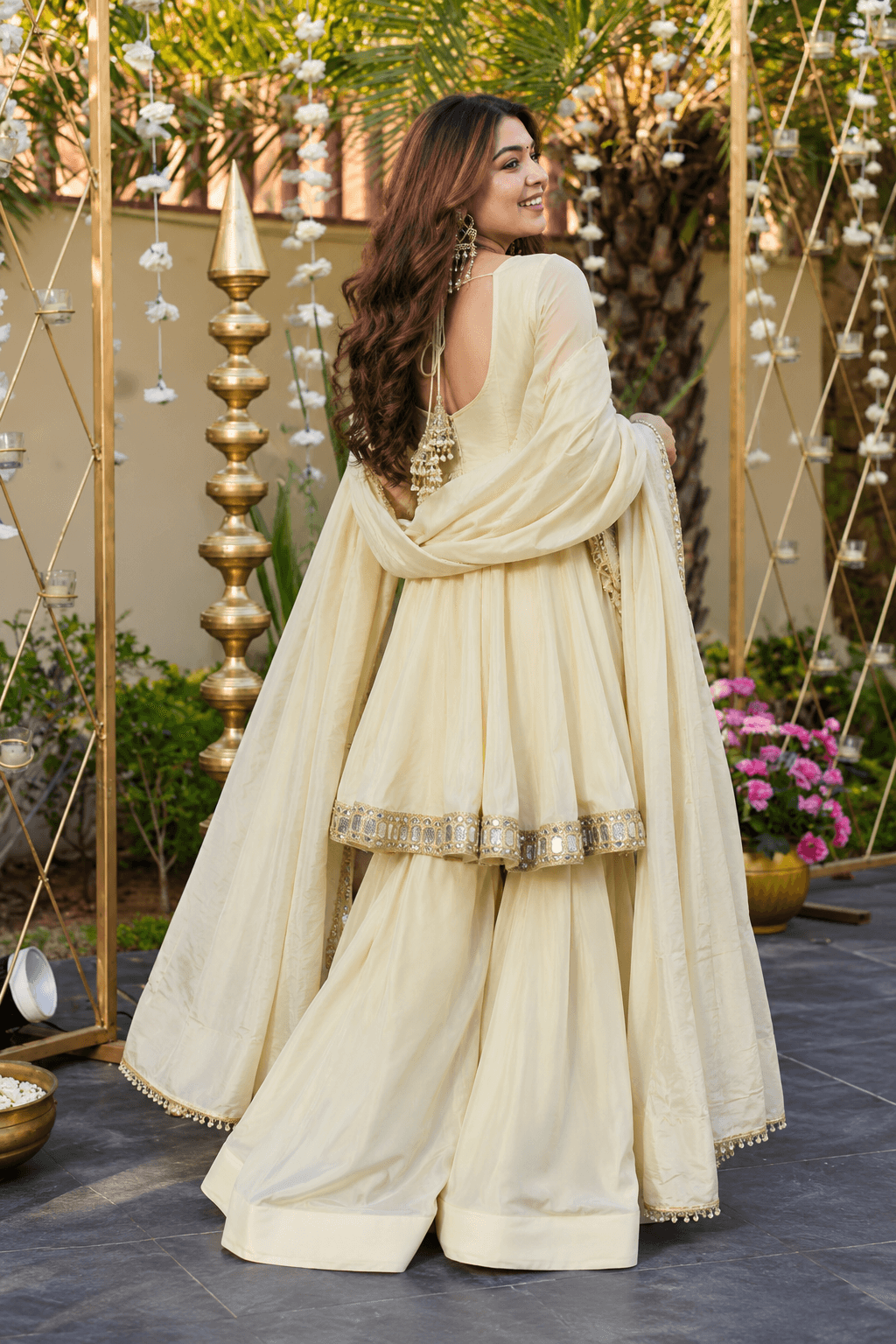 Pure Chinon Silk Salwar Suit Set (SIDV2418) - view 4