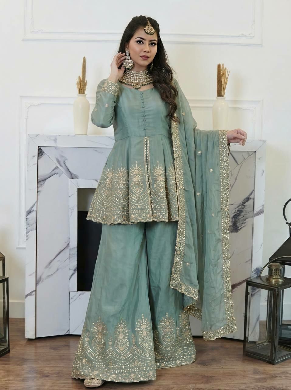 Fendy Silk Suit Set