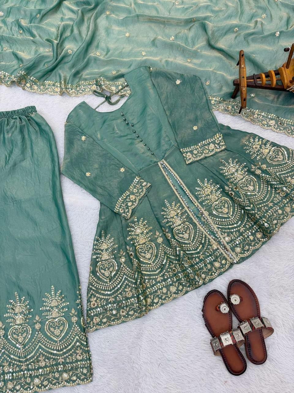 Fendy Silk Suit Set