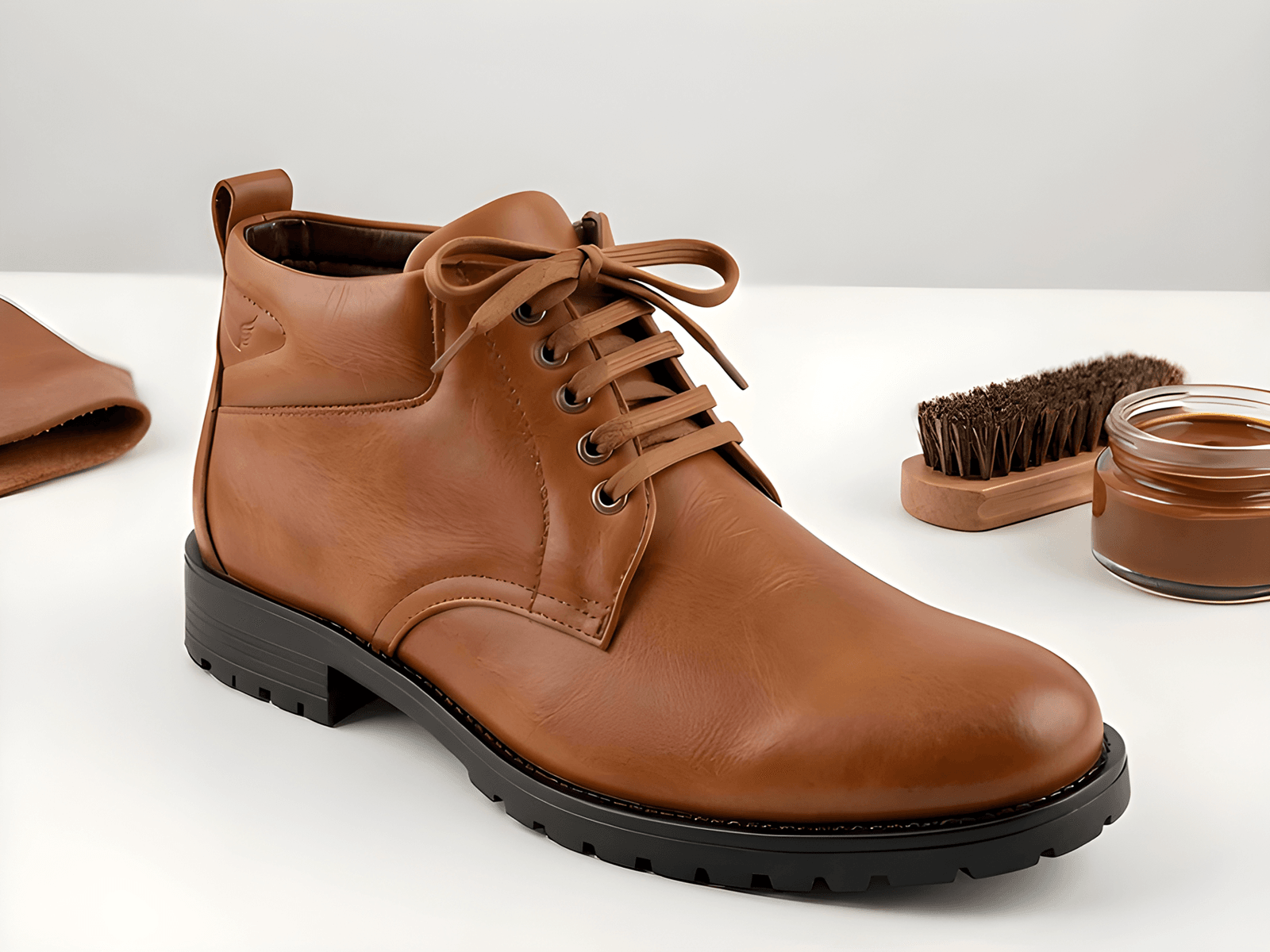 Latest Premium Goat Leather Men Safety Boots