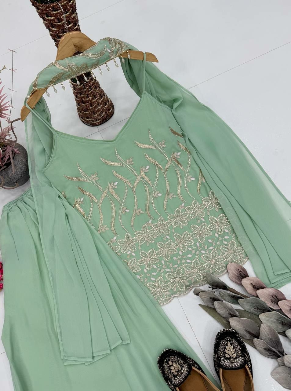 Heavy Faux Georgette Suit Set - view 3